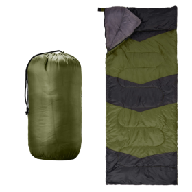 Lightweight Sleeping Bag For Backpacking, Hiking, Waterproof Compact Envelope Sleeping Bag For Cold & Warm Weather, Green