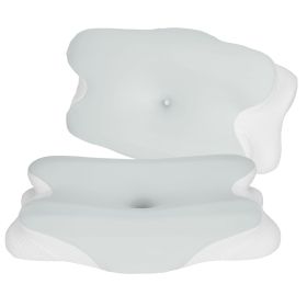 2 Pack Orthopedic Memory Foam Pillows with Cooling Case Neck Support Pillows with Machine Washable Case for Side Back Stomach Sleepers