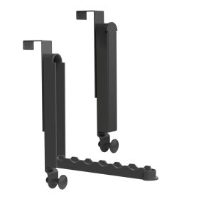 2Pcs Over The Door Hanger Hooks For Clothes Foldable Clothes Drying Rack For Laundry Coats Towels Portable Clothing Hanger Hook For 1.81In Thickness D