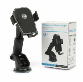 Qi Wireless Fast Charging Car Charger Mount Holder Stand 2 In 1 For Cell Phone