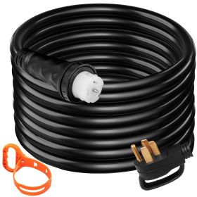 VEVOR 15Ft 50 Amp Generator Extension Cord STW 6/3 + 8/1 Generator Cord 125V 250V Generator Power Cord N14-50P & SS2-50R & CS6364 Twist Lock Conn