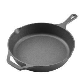 VEVOR Cast Iron Skillet, 4-Piece Frying Pan Set (6, 8, 10, 12 in), Skillets with Heat-Resistant Silicone Handle, Pre-Seasoned Chef's Pan